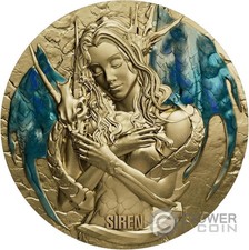 Siren gilded moneta - siren, 2