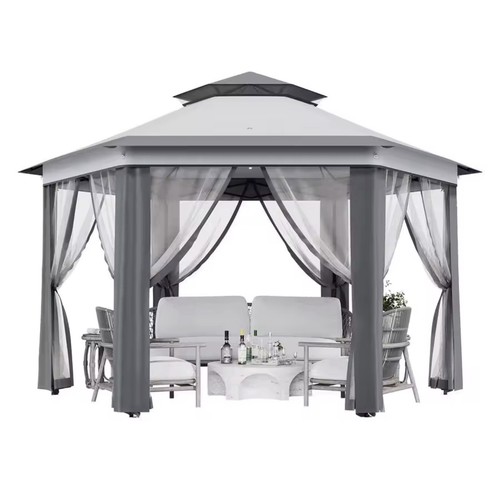 Pop gazebo hexagonal - gazebo,