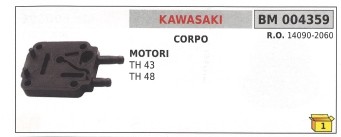 Corpo carburatore kawasaki - corpo, th