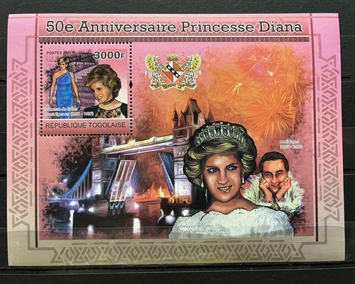 Princess lady diana - lady, stamps