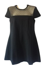RED VALENTINO ABITO/VESTITO/DRESS DONNA/WOMEN ORIGINALE BLU CON PIZZO TG.S 40