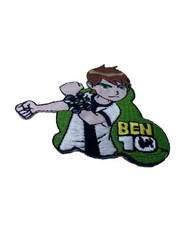 Applicazione Termoadesiva Patch Personaggio Cartone Animato Ben Ten 10 Ricamo Lu