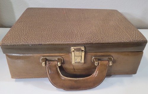 Valigia vintage ecopelle