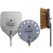 BELLA NAPOLI SET 2 PALE DA FORNO A LEGNA + 1 SPAZZOLA PER PULIZIA