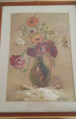 Quadro olio anonimo con - ad,
