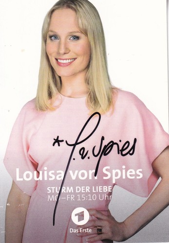 Autografo luisa von spies - luisa,