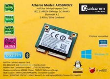 Atheros Wi-Fi Bluetooth AR9462 AR5B22 AR5BMD222 ATH9K minipci-express dual band