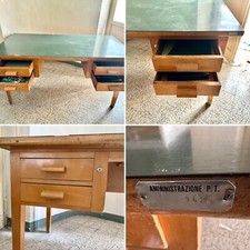 Scrivania ministeriale Poste Telegrafi, scrittoio 900