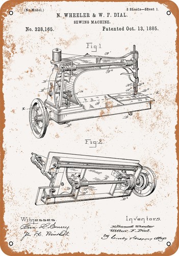 Insegna metallo 1885 - insegna,