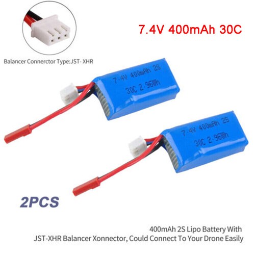 Batteria lipo 2pcs 400mah - batteria,