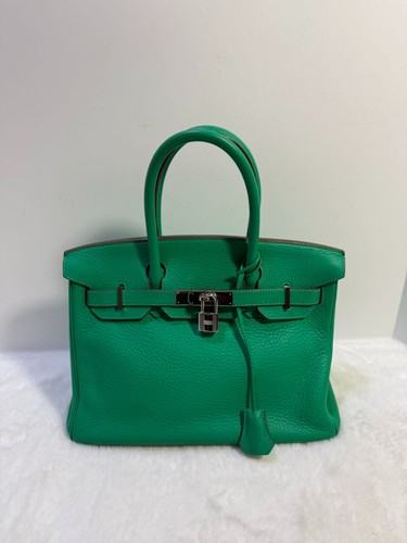 Hermes birkin green leather - hermes, 30
