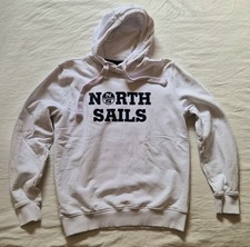 NORTH SAILS FELPA CON CAPPUCCIO, TAGLIA S, COTONE BIANCO