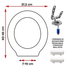 SEDILE COPRIWATER COMPATIBILE DOLOMITE ZELIG BIANCO