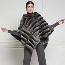 Poncho donna lusso vera