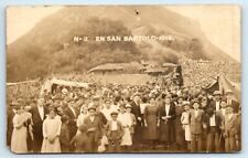 POSTCARD EN SAN BARTOLO PEOPLE RPPC SPAIN ? PERU ? GUATEMALA ? REAL PHOTOGRAPH 
