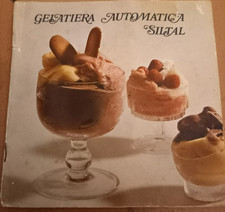 istruzioni e ricette, gelatiera automatica siltal, vintage