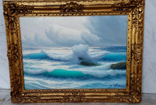 GUGLIELMO WELTERS 1913-2003  PITTORE ' MARINA A SANREMO' IN CORNICE TOP!