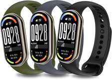 3 Cinturini Compatibili Con Xiaomi Mi Band 10/9 / 8 Cinturino in Silicone, Bracc