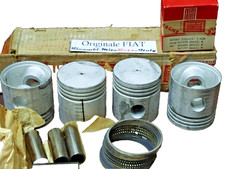 SERIE PISTONI COMPLETI FIAT 600 1 SERIE 60 mm + 2/10 ORIGINALI NUOVI PISTONS SET