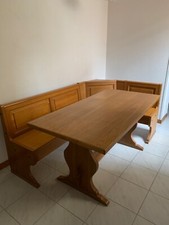 tavolo in legno  con panca, modello montanaro