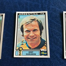 PANINI ARGENTINA 78 SVERIGE KARLSSON N 228 CON VELINA ORIGINALE