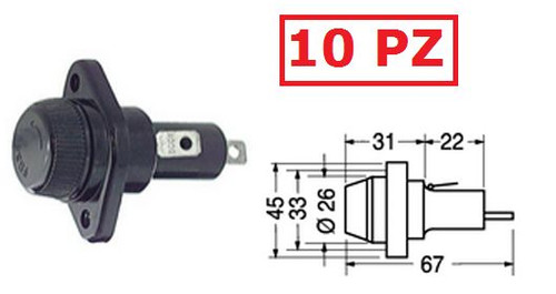 1327 portafusibile da - 1327/10,