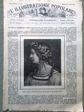 L'illustrazione Popolare 21 Aprile 1889 Chevreul Rontini Indostan Pasqua a Roma