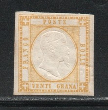 RRC 1861 Province Napoletane 20 grana giallo nuovo con gomma MH*