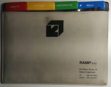 PORTADOCUMENTI PER AUTO IN PVC VINTAGE - CON 4 TASCHE CON ETICHETTE - RARO