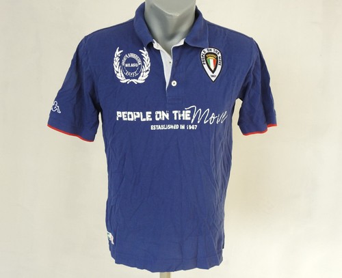 Polo uomo kappa blu - polo, m