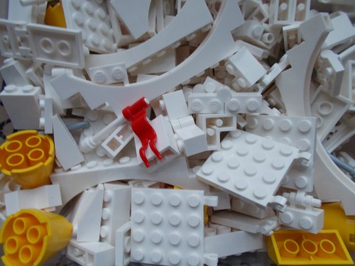 Lego bianco giallo grandi - bianco,