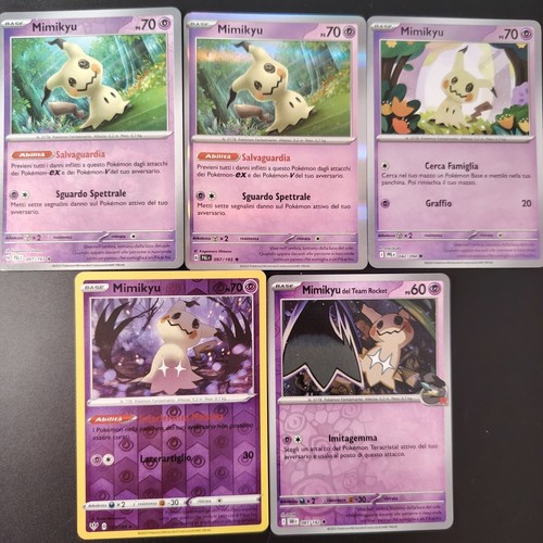 Pokemon lotto mimikyu reverse - mimikyu,