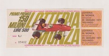 Biglietto Lotteria di Monza -
