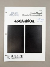 Scott 460A/480A Amplificatori Stereo Integrati Manuale di Servizio D-1428