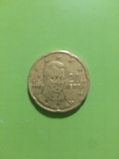 Moneta 20 centesimi Grecia 2002 rarità con E nella stella sotto anno 2002
