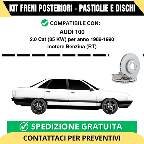 Kit freni posteriori audi 100 - freni,