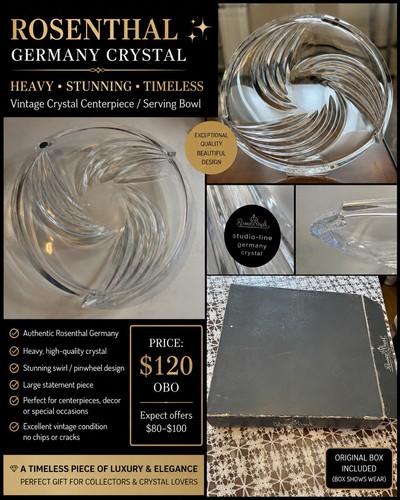 Rosenthal studio line crystal - studio-line,