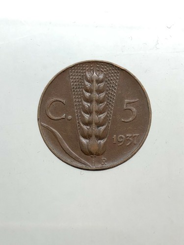 Raro centesimi spiga 1937 - 5,