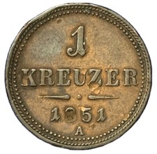 1 KREUZER 1851 A - AUSTRIA -