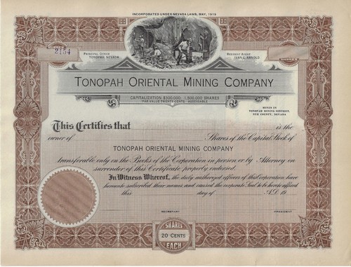 Tonopah compagnia mineraria - tonopah,
