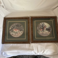 Set di 2 quadri vintage volpe