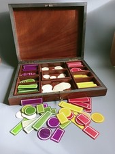 Antica scatola gettoni gioco