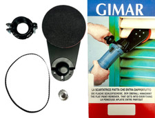 GIMAR Levigatrice/Scatatrice piatta D. 115mm S. 13mm +adattatore+pignone+cinghia