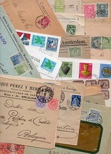 1916/45 EUROPA VARI STATI 35 FRONTESPIZI CON AFFRANTURE MISTE B/3997