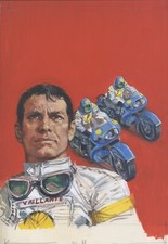 MICHEL VAILLANT - PINO D'ANGELICO - TAVOLA ORIGINALE  CLASSICI AUDACIA 53 - 1967