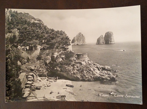 Cartolina capri torre - capri,
