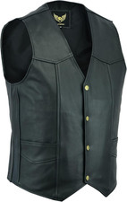 Gilet in Vera Pelle Da Uomo in