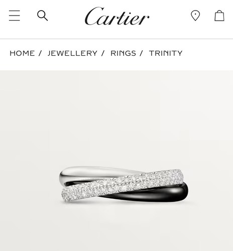 Anello cartier trinity - anello,