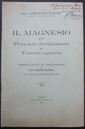1916 magnesio principio - magnesio,