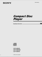 Sony cdp xb930 - sony,